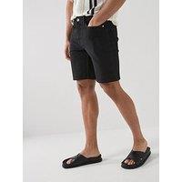 Only & Sons Weft Box Pim Denim Shorts - Black