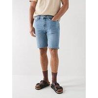 Only & Sons Weft Box Pim Denim Shorts - Light Blue