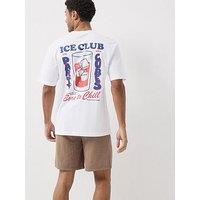 Only & Sons Ice Club Short Sleeve Graphic T-Shirt - White
