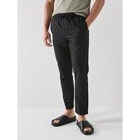 Only & Sons Linus Linen Blend Trousers - Black