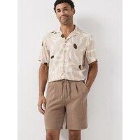 Only & Sons Dash Life Aop Short Sleeve Resort Shirt - Silver Lining