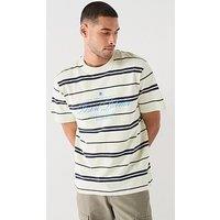 Only & Sons Stripe Graphic Short Sleeve T-Shirt - Multi