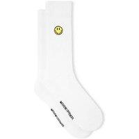 Weekend Offender Smiley 3 Pack Socks - White