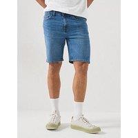 Only & Sons Weft Box Pim Denim Shorts - Blue