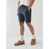 Only & Sons Sinus Loose Fit Linen Blend Trousers - Navy