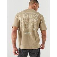 Only & Sons Fredo Back Graphic T-Shirt - Silver Sage