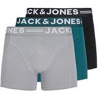 Jack & Jones 3 Pack Sense Logo Trunks - Multi