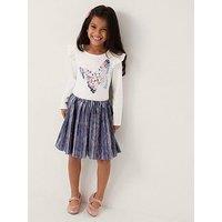 Monsoon Girls Butterfly Disco Dress - Blue