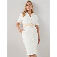 The Very Collection Curve Belted Denim Midi Dress