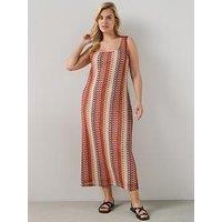 The Very Collection Curve Crochet Sleeveless Midaxi Dress