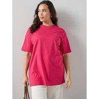 The Very Collection Curve Oversized T-Shirt - Pink