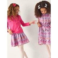 Monsoon Girls Treat Culture Satin Skirt - Purple