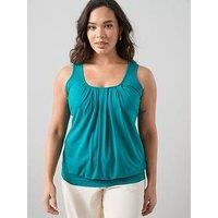 The Very Collection Curve Banded Hem Vest