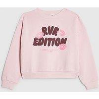 River Island Older Girls Rvr Edition Sweatshirt - Pink