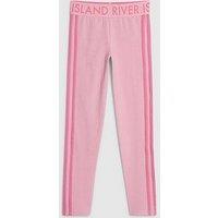 River Island Older Girls Side Stripe Leggings - Pink
