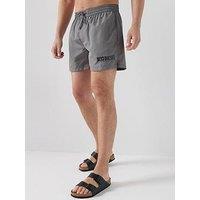 Diesel Classic Logo Swim Shorts - Grey