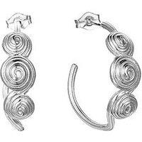 Seol + Gold Sterling Silver Spiral Shell Studs