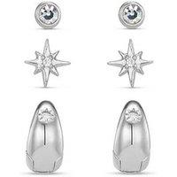 Orelia Starburst Tiny Taper Earring Pack - Silver