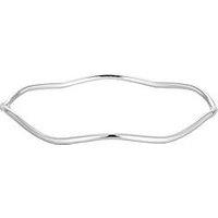 Seol + Gold Sterling Silver Wavy Bangle