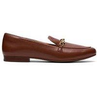 Clarks Tamna Iris Shoes - Tan Leather