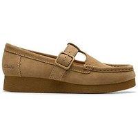Clarks Wallabeeevobar Shoes - Dark Sand Suede