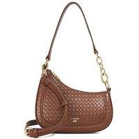 Dune London Direction Chain Detail Shoulder Bag - Brown