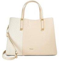 Dune London Dorry Textured Tote Bag - Ecru