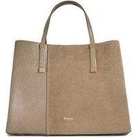 Dune London Dorry Textured Tote Bag - Grey