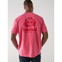 Timberland Rugged Active Gear Back Graphic T-Shirt - Red