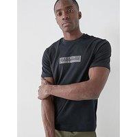 Napapijri Mens Box Logo T-Shirt - Black