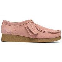 Clarks Wallabeeevosh Shoes - Light Pink Suede