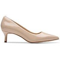 Clarks Zarey Court Shoes - Sand Patent