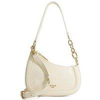Dune London Direction Chain Detail Shoulder Bag - Ecru
