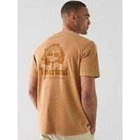 Timberland Rugged Active Gear Back Graphic T-Shirt - Brown