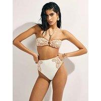 River Island Cornelli Print Brief - Orange