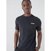 Napapijri Mens Small Box T-Shirt - Black