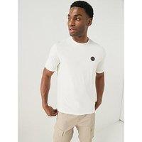 Napapijri Mens Badge T-Shirt - White