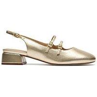 Clarks Daiss30 Dazz Shoes - Gold Leather