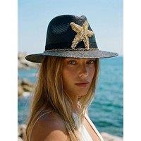 Sorena Star Fish Hat - Black