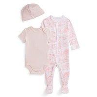 Polo Ralph Lauren Baby Girls Sleepsuit Gift Set - Pink
