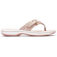 Clarks Brinkley Sea Flip Flop Sandal - Dusty Rose