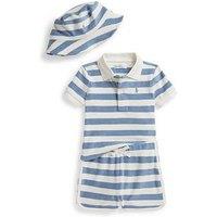 Polo Ralph Lauren Baby Boys Shirt, Shorts & Hat Outfit Set - Multi
