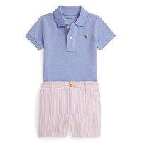 Polo Ralph Lauren Baby Boys Oxford Shirt & Short Set - Blue