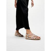 Fitflop Gracie Crystal Strappy Back Strap Sandals - Silver