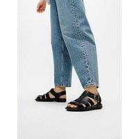 Fitflop Gracie Leather Fisherman Sandals - Black