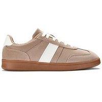 Clarks Seco Speed Suede Trainer - Light Brown