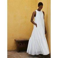 Devotion Twins Lack Maxi Dress - White
