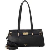 Dune London Depend Leather Shoulder Bag - Black