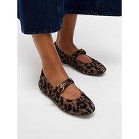 Fitflop Delicato Mary Jane Leopard Shoe - Leopard