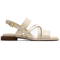 Clarks Ariany Strap Sandals - Cream Leather
